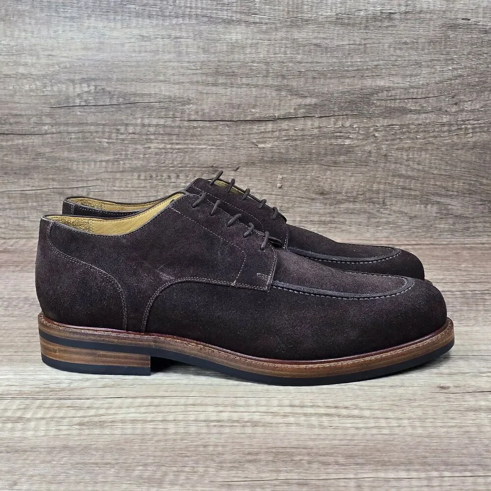 Beckett Simonon Anders Split Toe Derbies Men's Size 9 Brown Suede Shoes NEW